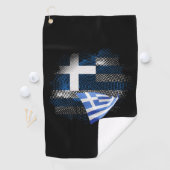 Griekse vlag golfhanddoek (Insitu)