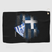 Griekse vlag golfhanddoek (Horizontaal)