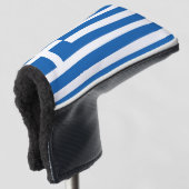 Griekse vlag golfheadcover (3/4 voorkant)