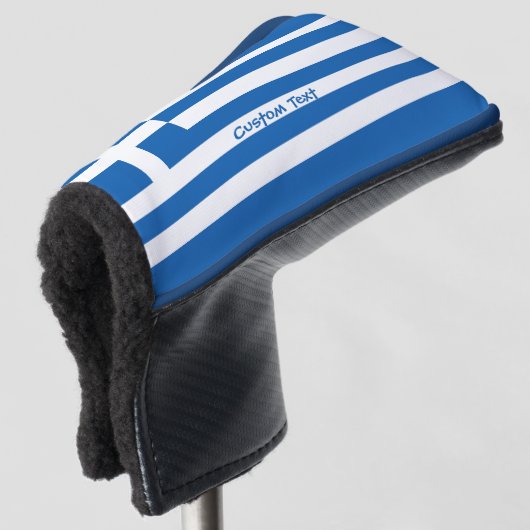 Griekse vlag golfheadcover (3/4 voorkant)
