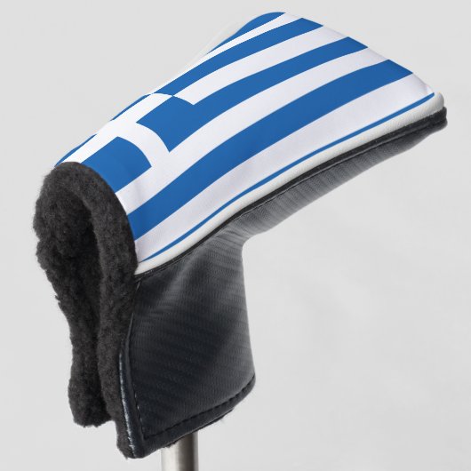 Griekse vlag golfheadcover (3/4 voorkant)