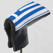 Griekse vlag golfheadcover (3/4 voorkant)