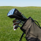 Griekse vlag Griekenland Eigen naam Golf Head Hoes Golfheadcover (Insitu)