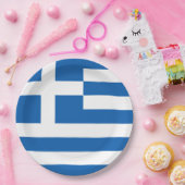 Griekse vlag (Griekenland) Papieren Bordje (Feest)