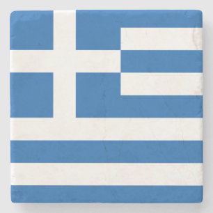Griekse vlag (Griekenland) Stenen Onderzetter
