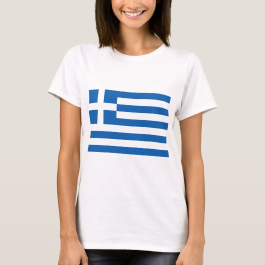 Griekse vlag (Griekenland) T-shirt (Voorkant)