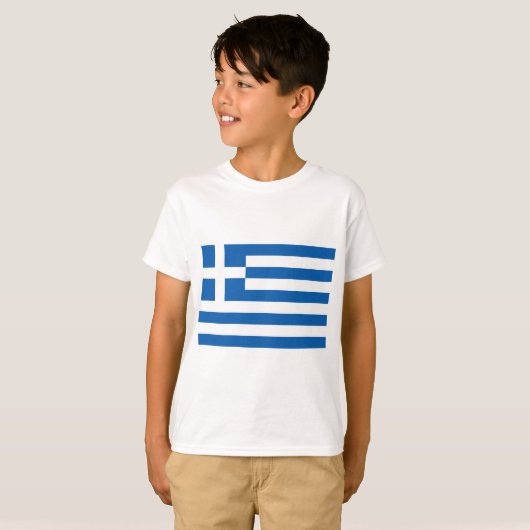 Griekse vlag (Griekenland) T-shirt (Voorkant volledig)