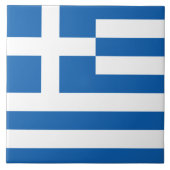 Griekse vlag (Griekenland) Tegeltje (Voorkant)