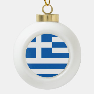 Griekse vlag Grieks patriottisch Keramische Bal Ornament