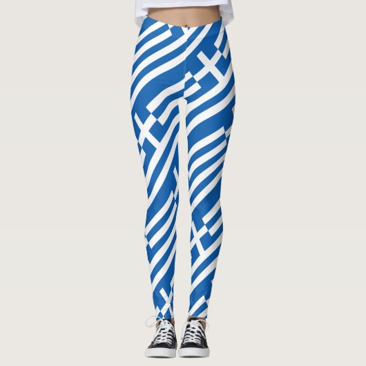 Griekse vlag Grieks patriottisch Leggings (Voorkant)