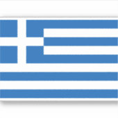 Griekse vlag Grieks patriottisch Sticker (Voorkant)
