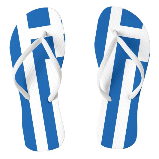 Griekse vlag Grieks patriottisch Teenslippers (Voetbed)