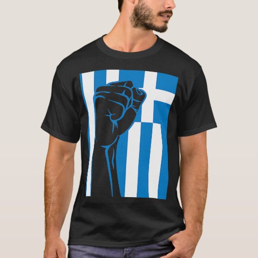 Griekse vlag Griekse vlag T-shirt (Voorkant)