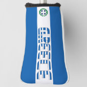 Griekse vlag: Groot Patriottisch Golfkopje Hoesje Golfheadcover (Draai 90)