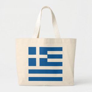 Griekse vlag grote tote bag