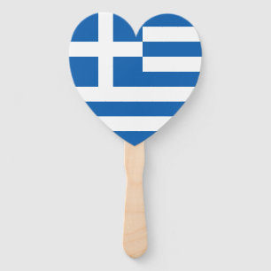 Griekse vlag handwaaier