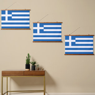 Griekse vlag hangend wandkleed