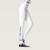 Griekse vlag — Hart Blue LOVE met Jouw naam Leggings (Rechts)