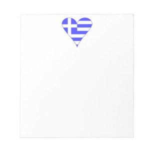 Griekse Vlag Hart Funky Notitieblok