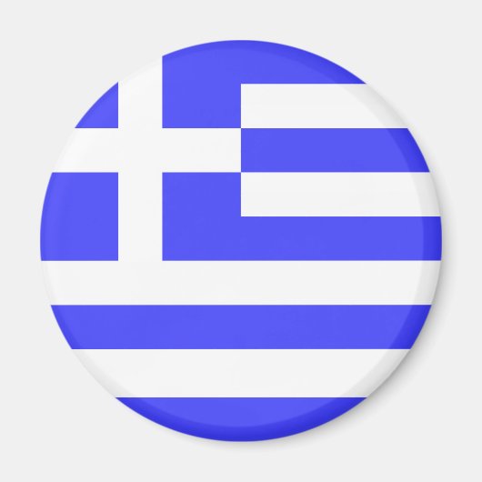 Griekse Vlag Helemaal Magneet (Voorkant)