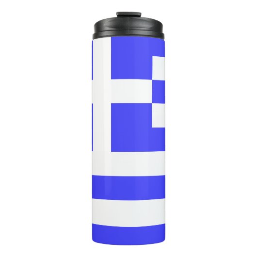 Griekse Vlag Helemaal Thermosbeker (Voorkant)