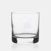 Griekse vlag Hellas Bloed en Ouzo en Naam Whisky Glas (Achterkant)