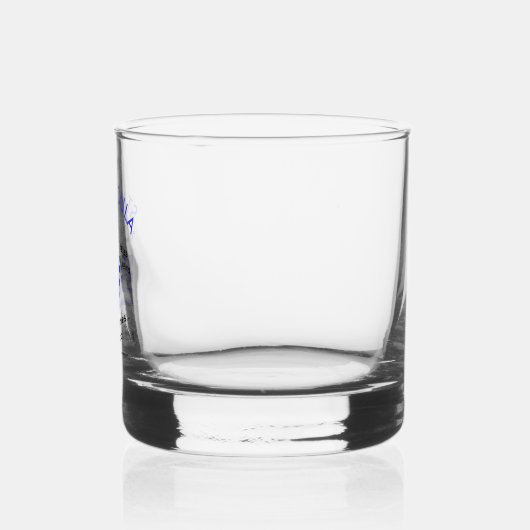 Griekse vlag Hellas Bloed en Ouzo en Naam Whisky Glas (Links)