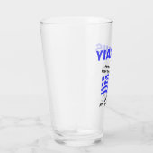 Griekse vlag Hellas bloed en Ouzo gepersonaliseerd Glas (Rechts)