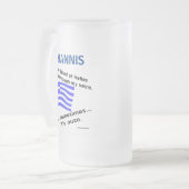 Griekse vlag Hellas Bloed en Ouzo Matglas Bierpul (Voorkant links)