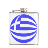 Griekse vlag heupfles (Voorkant)