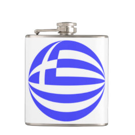 Griekse vlag heupfles
