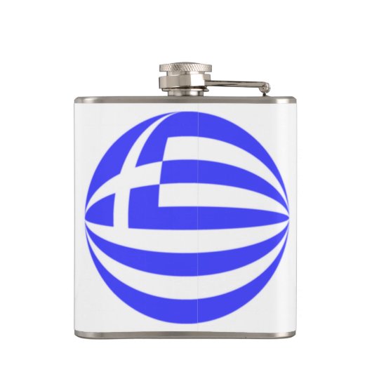 Griekse vlag heupfles (Achterkant)