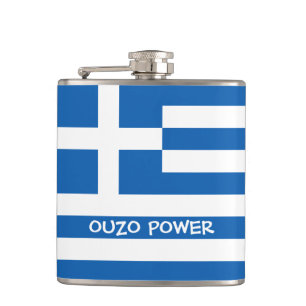 Griekse vlag heupfles