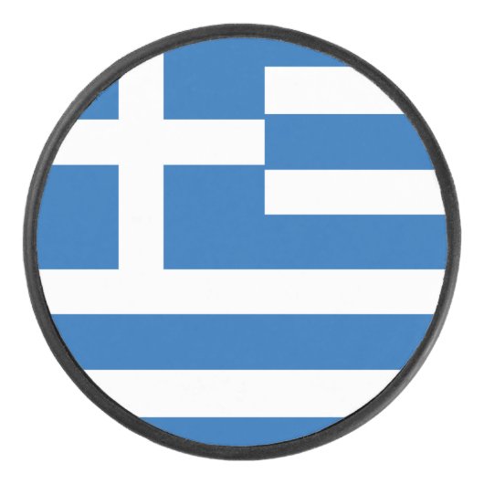 Griekse vlag hockey puck (Voorkant)