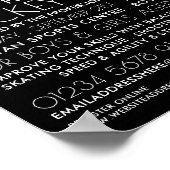 Griekse vlag, hockeyspeler, kamp Adverteren Poster (Hoek)