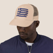 Griekse Vlag Hoed Trucker Pet (In situ)
