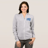Griekse vlag hoodie (Voorkant volledig)
