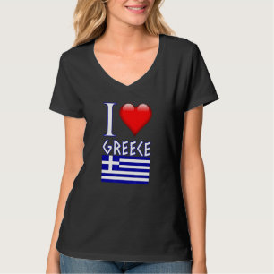 Griekse vlag ik hou van Griekenland ouder die patr T-shirt
