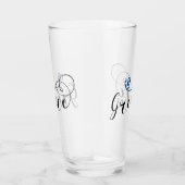 Griekse vlag in een hart, Griekenland Glas (Rechts)