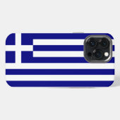 Griekse vlag iPhone hoesje (Achterkant horizontaal)