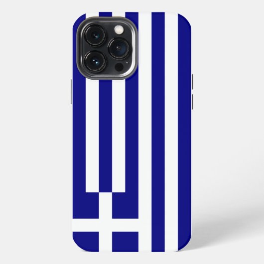 Griekse vlag iPhone hoesje (Achterkant)