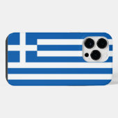 Griekse vlag iPhone hoesje (Achterkant horizontaal)