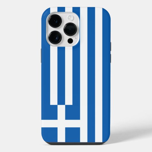 Griekse vlag iPhone hoesje (Achterkant)