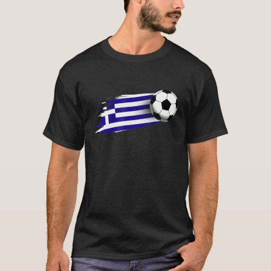 Griekse vlag Jersey Grieks voetbalteam Grieks 1 T-shirt (Voorkant)