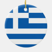 Griekse vlag keramisch ornament (Achterkant)