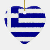 Griekse vlag keramisch ornament (Achterkant)