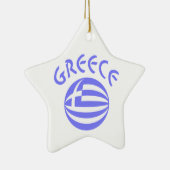 Griekse vlag keramisch ornament (Rechts)