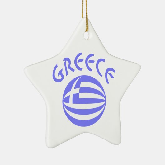 Griekse vlag keramisch ornament (Rechts)