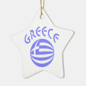 Griekse vlag keramisch ornament (Links)