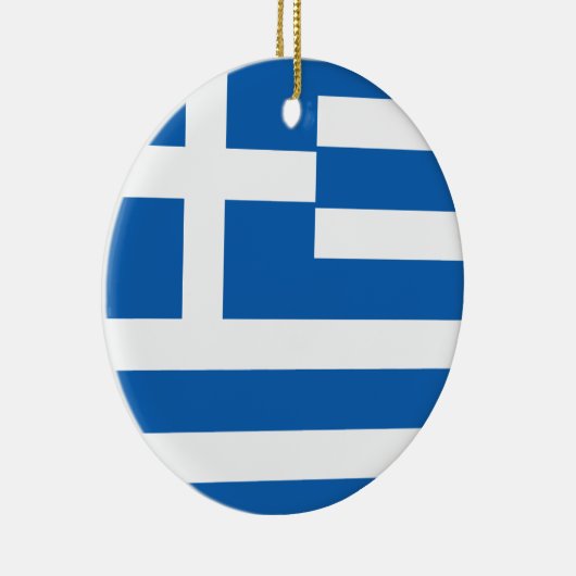 Griekse vlag keramisch ornament (Rechts)